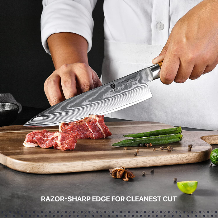 ZLINE 8 Damascus Steel Chef's Knife (KCKT-JD) I HOD