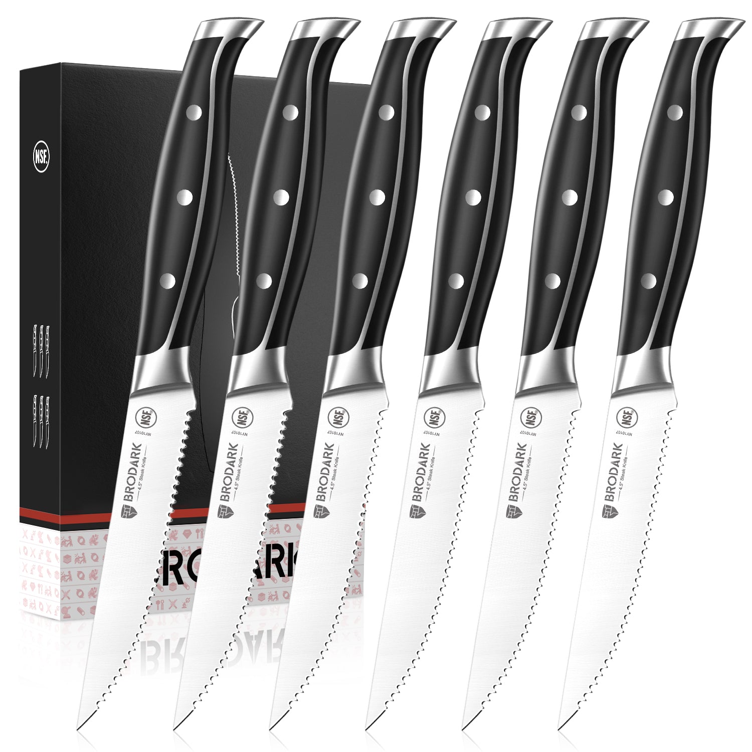 6-piece steak knife set